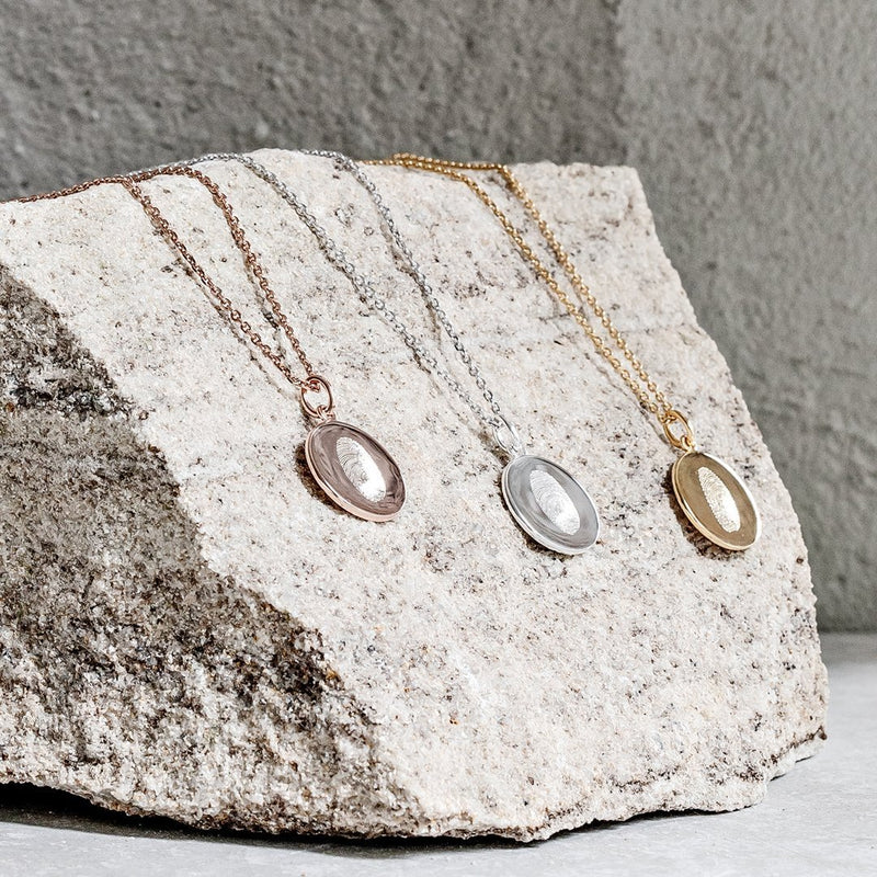 The Classic Fingerprint Necklace | Diamond Chain