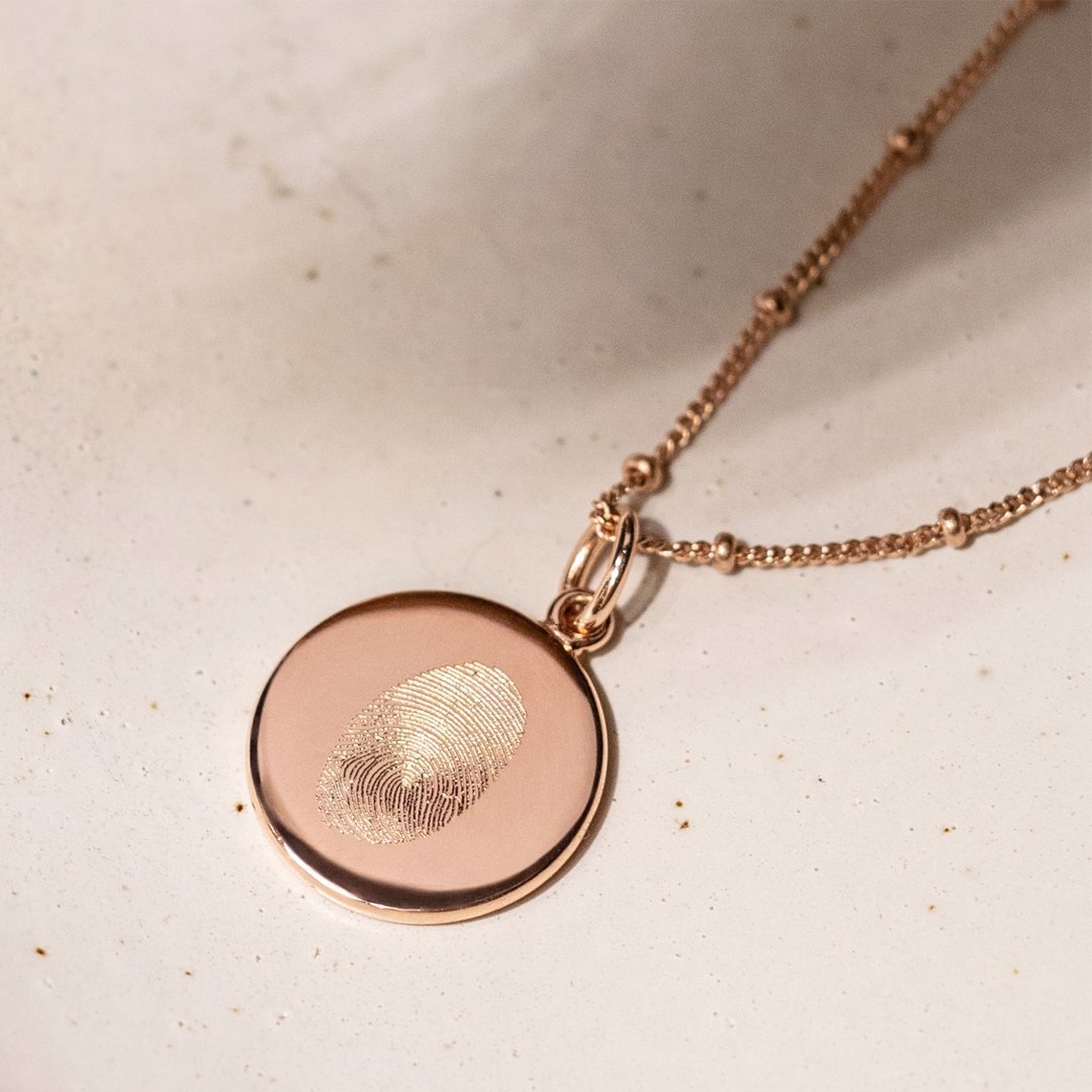 The Classic Fingerprint Necklace | Diamond Chain