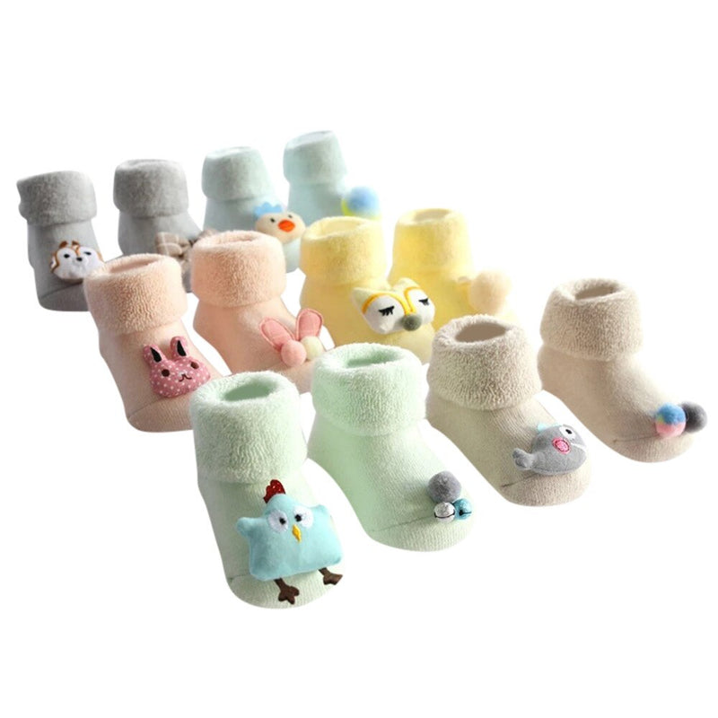 2 Pairs Newborn Baby Socks Kids Unisex Comfortable