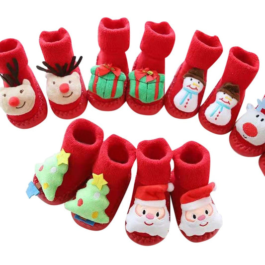 Christmas Newborn Baby Socks Boys Girls Floor