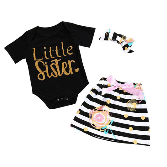 Newborn Kids Baby Girls Summer Clothes Set Fashion