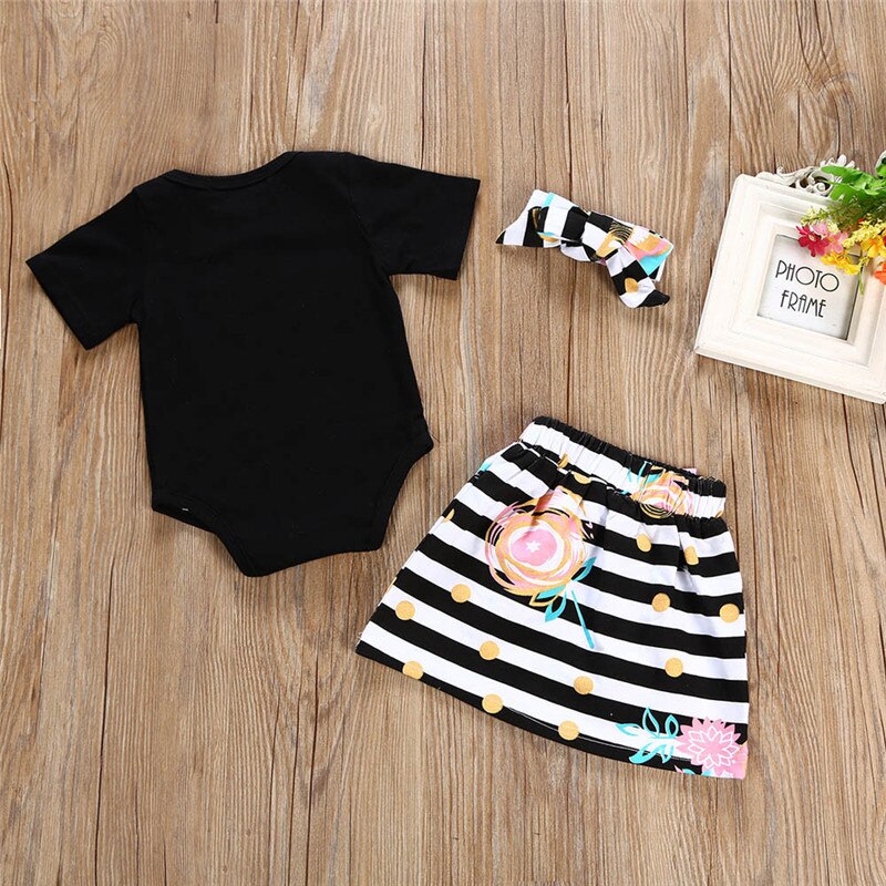 Newborn Kids Baby Girls Summer Clothes Set Fashion