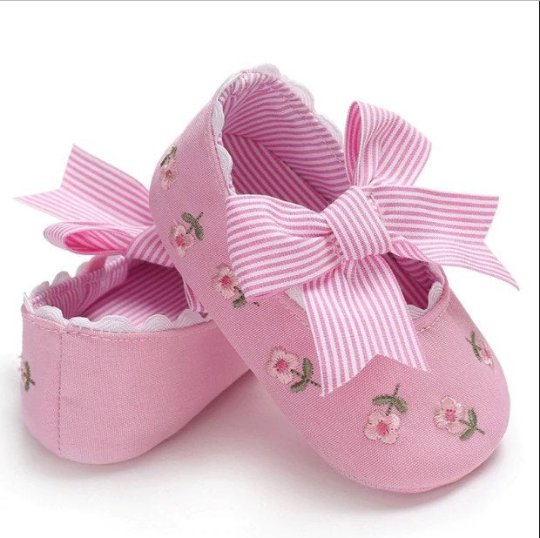 Baby Girls Bows First Shoes