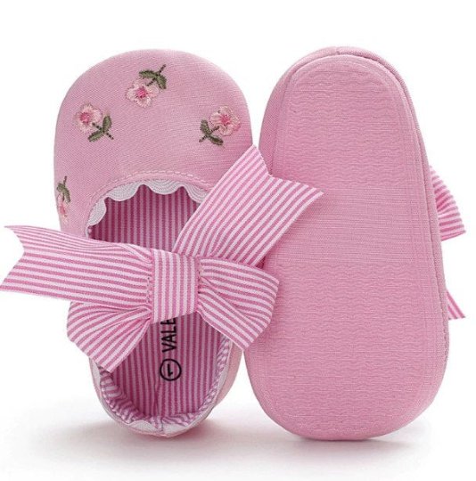 Baby Girls Bows First Shoes