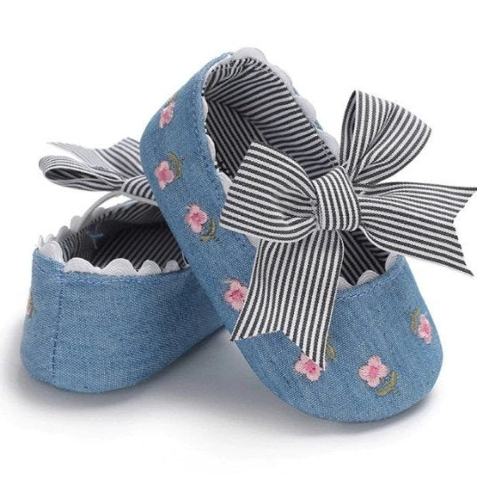 Baby Girls Bows First Shoes