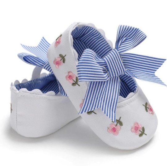 Baby Girls Bows First Shoes