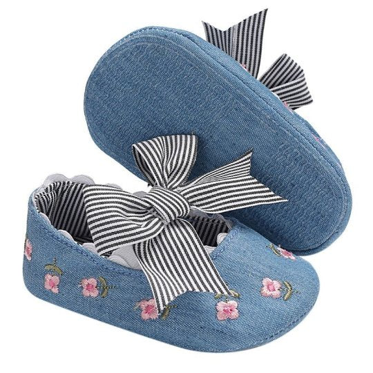 Baby Girls Bows First Shoes