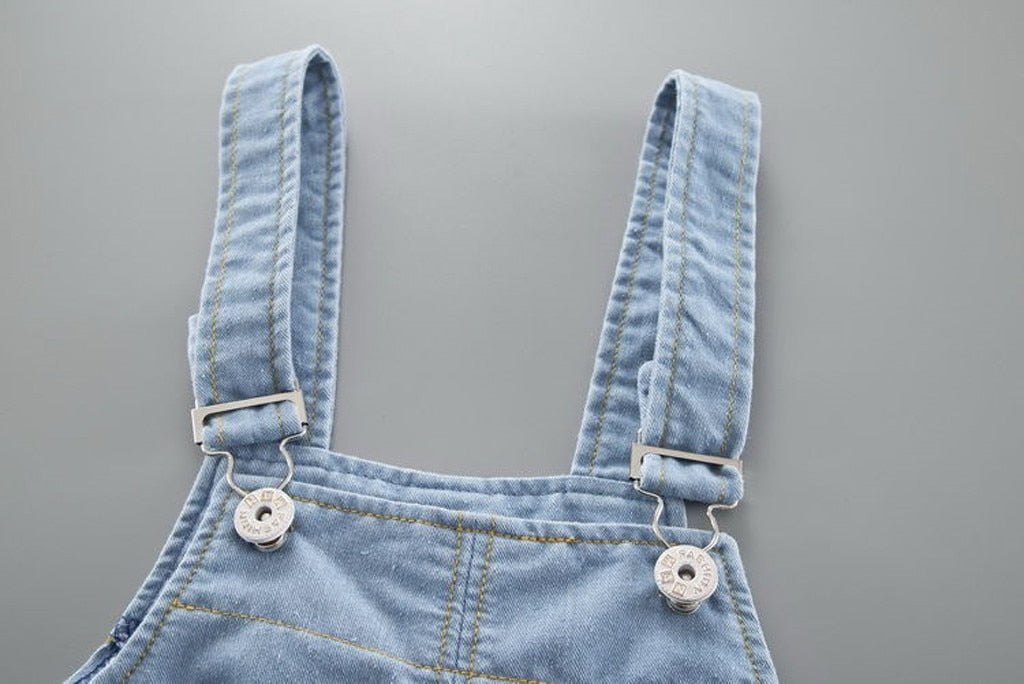 Grey Suspender Jeans Toddler